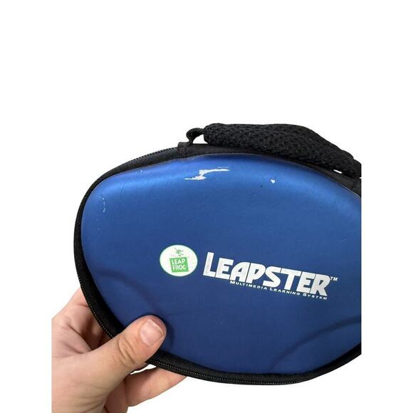 Leapster Learning Game System Case And Lot Of 3 Games Cosmic Math I Spy - Picture 2 of 6